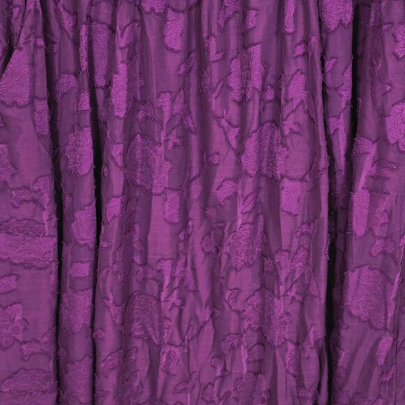 Torrid Mini Clip Floral Square Neck Tiered Pockets Dress Sz 1 Plum Pre-Owned - Picture 6 of 7